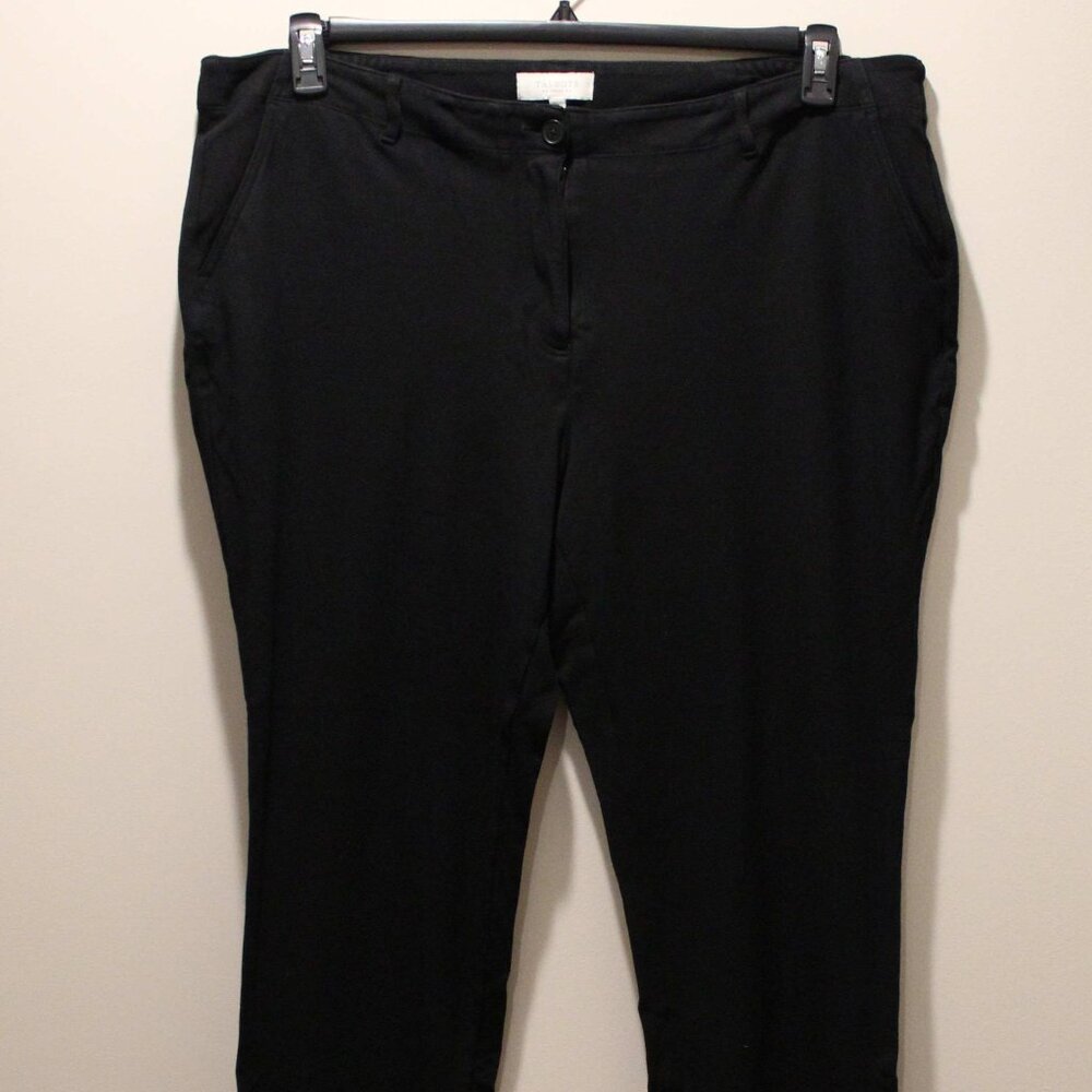 Talbots Black Stretch Trousers - Sz 18W